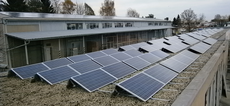 Fotovoltaická solární elektrárna 60 kW Hradec Králové